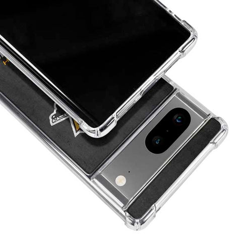 NHL Pittsburgh Penguins Distressed Google Pixel 7a Clear Case